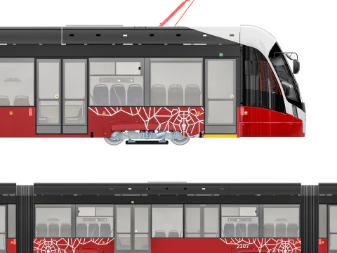 Tram Lion 71-934 3D Model