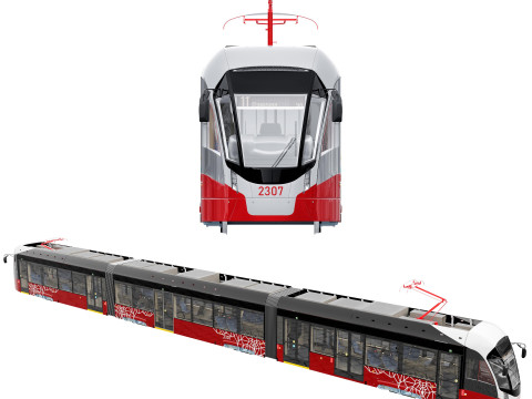 Tram Lion 71-934 3D Model