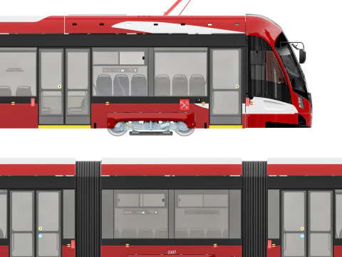 Nevsky tram 71-932 3D Model
