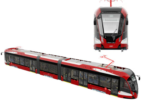 Nevsky tram 71-932 3D Model