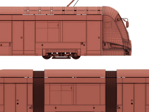 Nevsky tram 71-932 3D Model