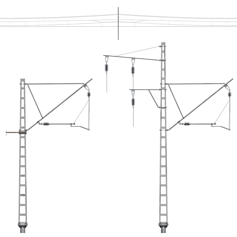 铁路联络网支持 3D 模型 .c4d .max .obj .3ds .fbx .stl .blend 