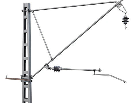 Railway contact network support 3D Model