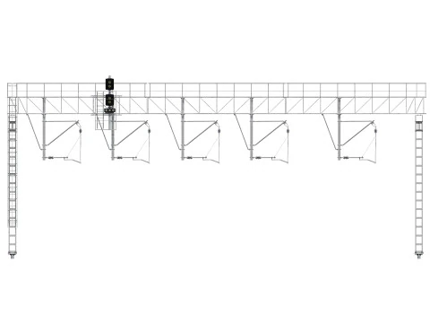 Railway contact network support pack 3 3D Model