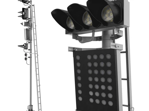 Masthead traffic light 17967-00-00 3D Model