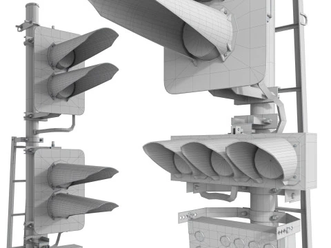 Masthead traffic light 17967-00-00 3D Model