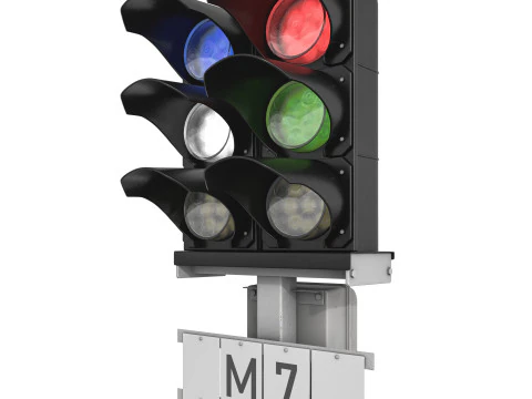 Dwarf traffic light pack 2 3D Model