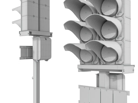 Dwarf traffic light pack 2 3D Model