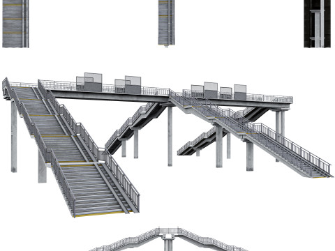 RAILWAY BRIDGE 3D Model