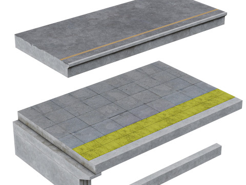 Demiryolu platformu 3D Model