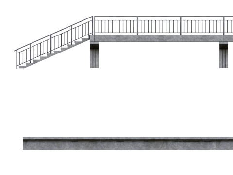 Demiryolu platformu 3D Model