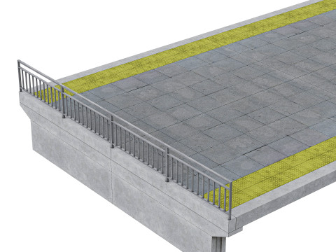 Demiryolu platformu 3D Model
