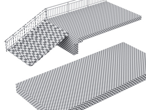 Demiryolu platformu 3D Model