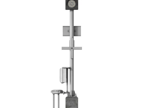 RAILROAD TRAFFIC LIGHT NOTIFYING PEDESTRIAN ALARM 17897-00-00 3D Model