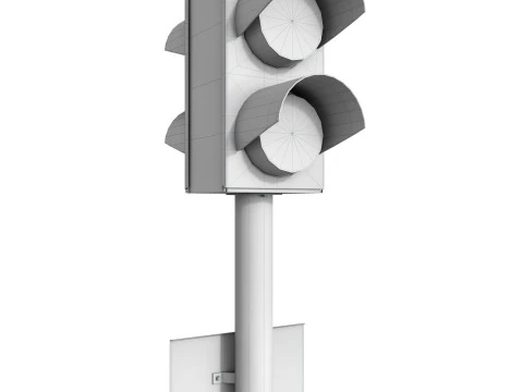 RAILROAD TRAFFIC LIGHT NOTIFYING PEDESTRIAN ALARM 17897-00-00 3D Model