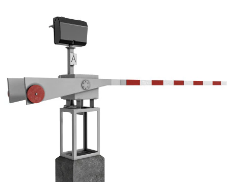 Railway barrier 3D Model