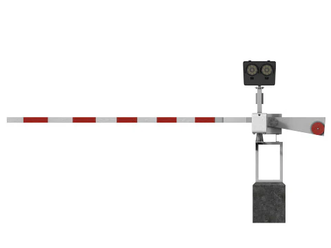 Railway barrier 3D Model