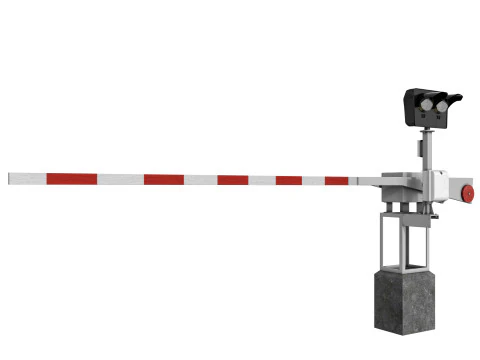 Railway barrier 3D Model