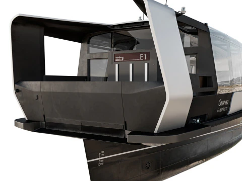 전기 강 트램 3D 모델