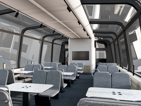 전기 강 트램 3D 모델