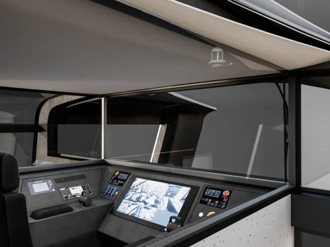 전기 강 트램 3D 모델