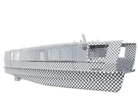 전기 강 트램 3D 모델