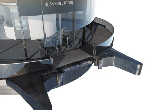 Floating berth 3D Model