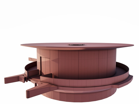 Y&uuml;zer yatak 3D Model