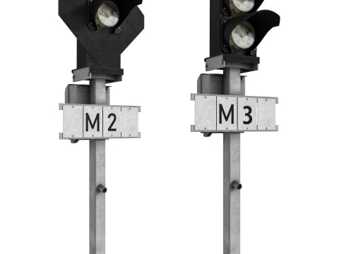 SPOORWEG Dwergverkeerslicht 3D Model