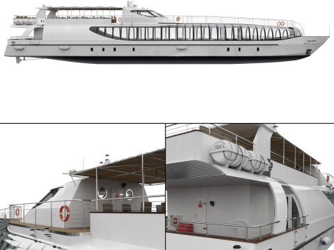 Iate Radisson Royal Flotilla Modelo 3D
