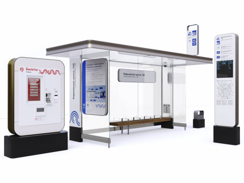 Stopping pavilion 3D Model