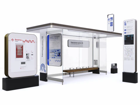 Parando pavilh&atilde;o Modelo 3D