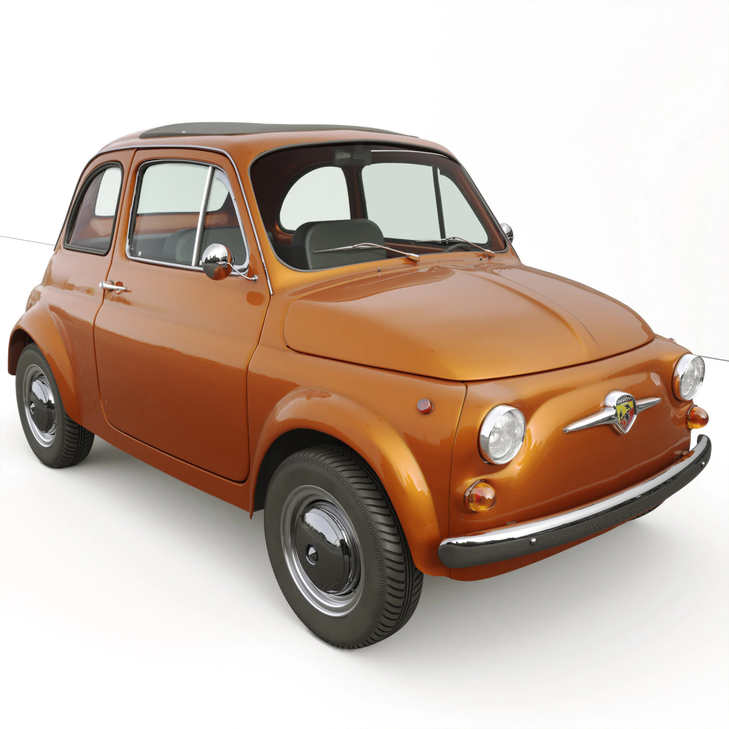 Fiat 1963 ABARTH 695SS 3D Model .c4d .max .obj .3ds .fbx .stl .blend