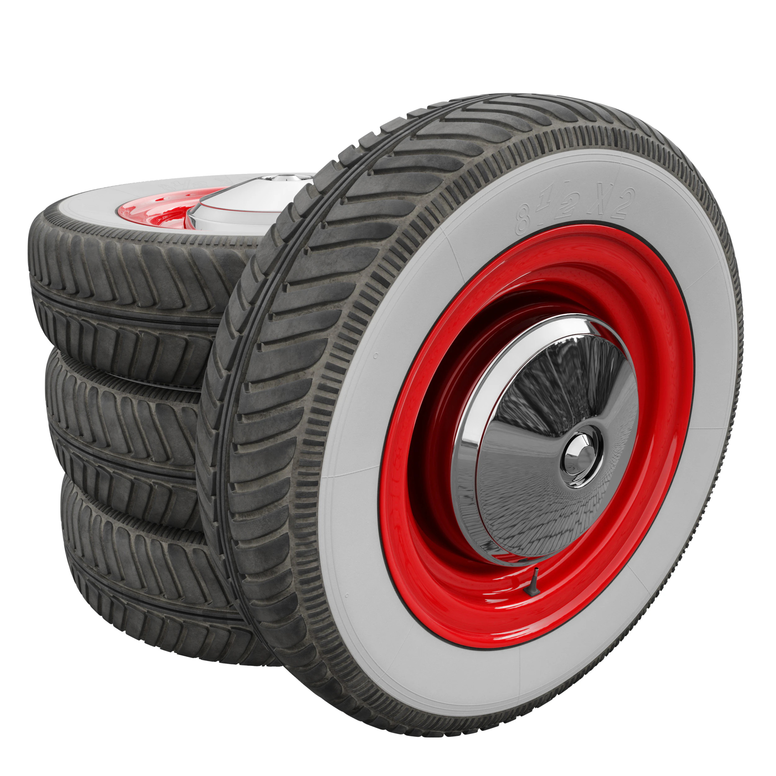 Fiat 500 Wheel 3D Model .c4d .max .obj .3ds .fbx .stl .blend