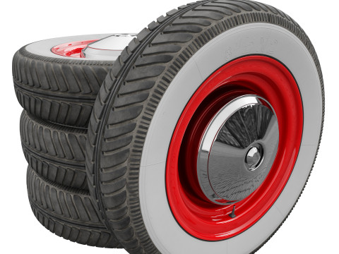 Fiat 500 Wheel 3D Model