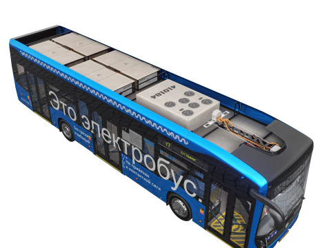 Elettrobus Kamaz-6282 Modello 3D