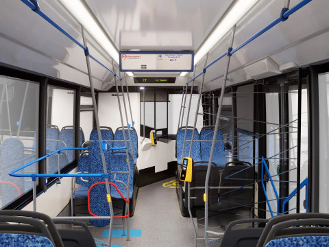 Elettrobus Kamaz-6282 Modello 3D