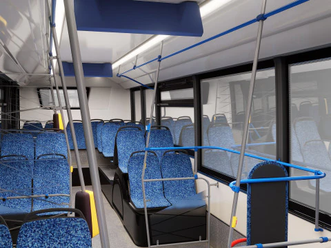 Elettrobus Kamaz-6282 Modello 3D