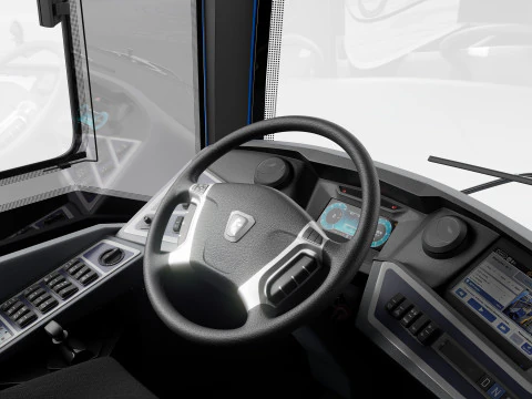 Elettrobus Kamaz-6282 Modello 3D