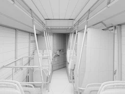 Elettrobus Kamaz-6282 Modello 3D