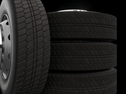 Truck wheel 3D Model