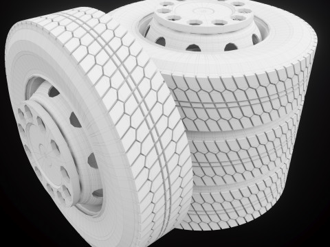 Truck wheel 3D Model