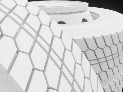 Truck wheel 3D Model