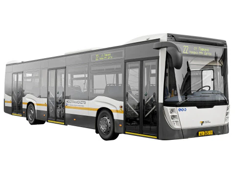 NefAZ-5299-40 Colorazione della regione di Mosca Modello 3D