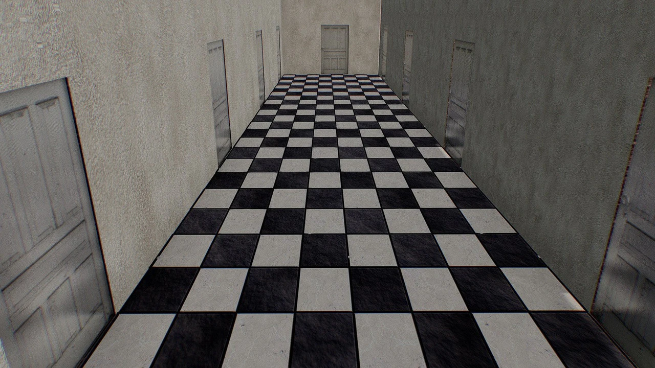 PSX - Hallway 3D Model .c4d .max .obj .3ds .fbx .stl .blend