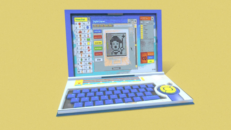 Laptop dla dzieci Model 3D .c4d .max .obj .3ds .fbx .stl .blend