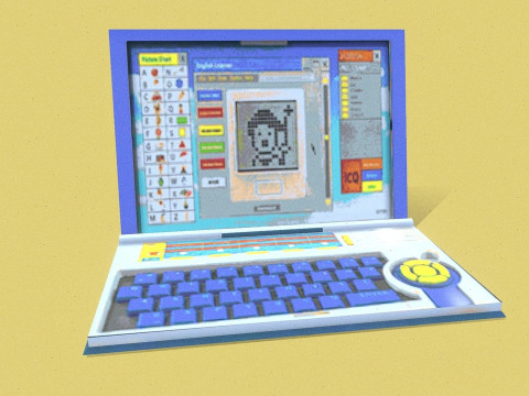 Детский ноутбук 3D Модель