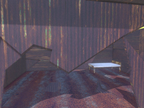 क्षतिग्रस्त घर 3D मॉडल