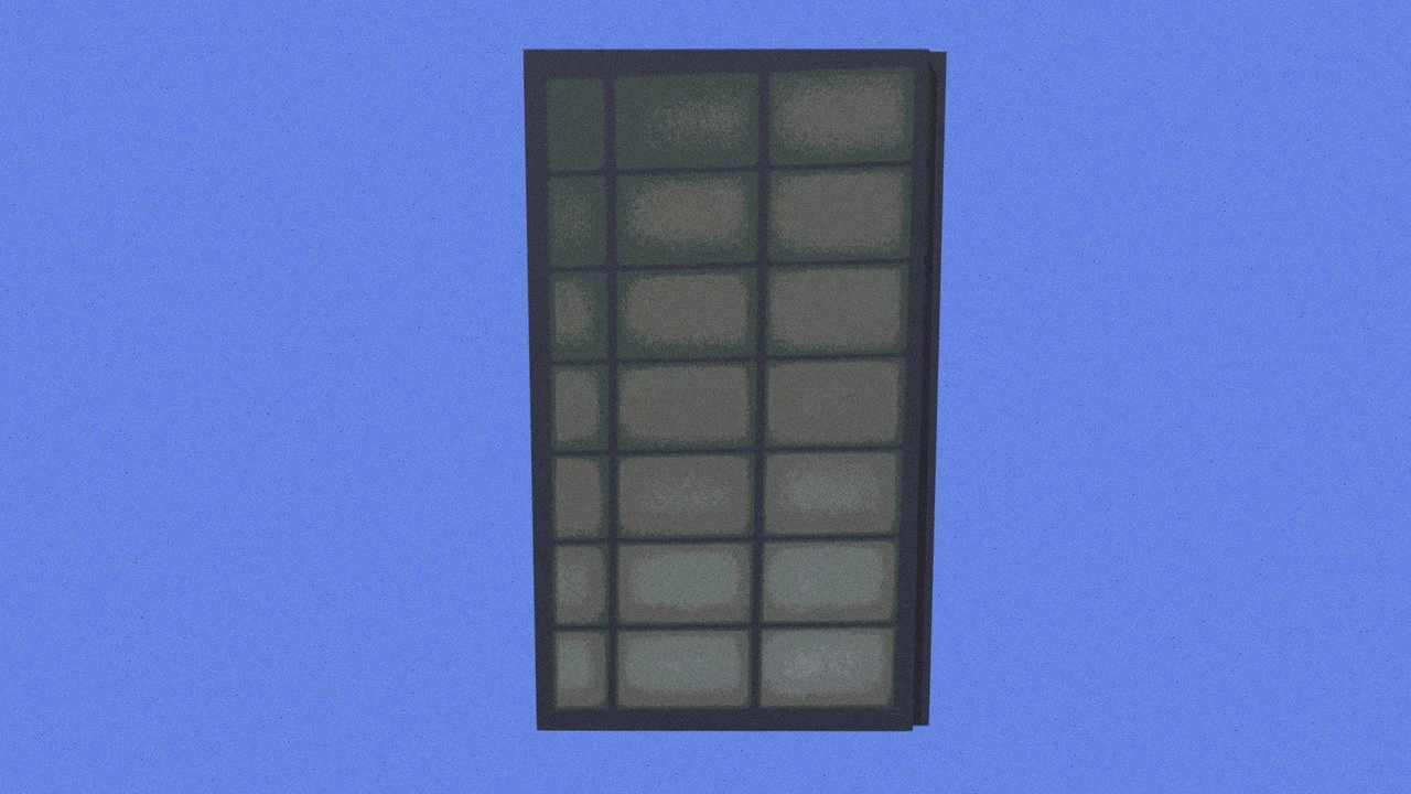 Japanese Sliding Door 3D Model .c4d .max .obj .3ds .fbx .stl .blend 