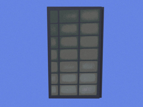 Японская раздвижная дверь 3D Модель